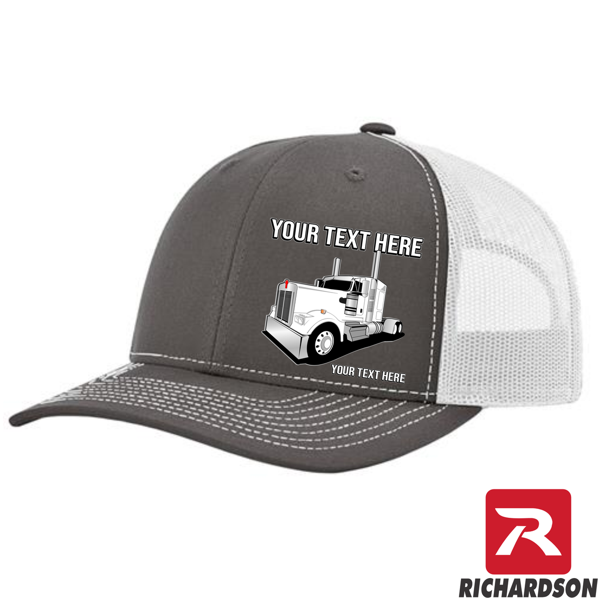RICHARDSON 112 - Kenworth Full Truck  - Your Text Snapback Hats - Free Shipping
