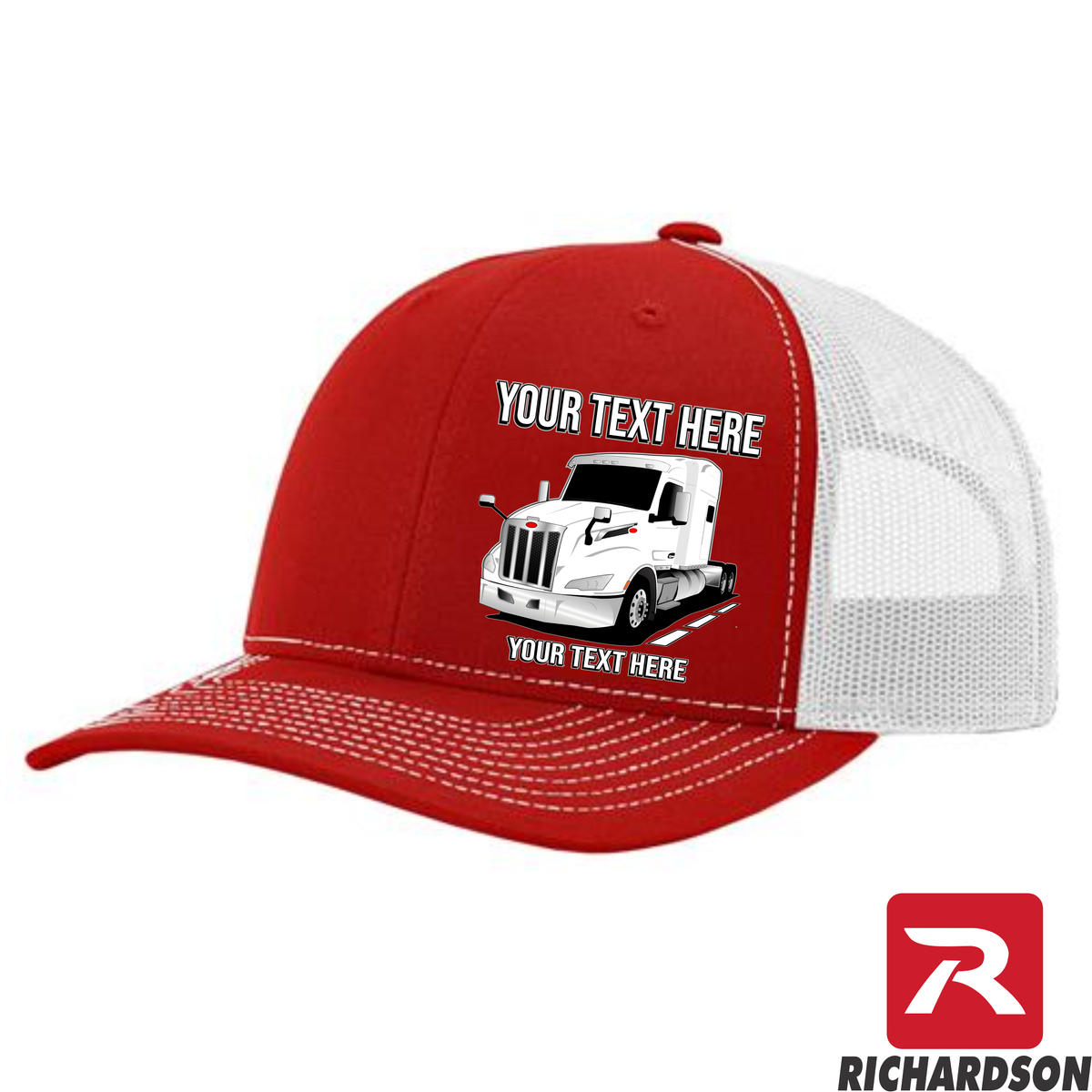 RICHARDSON 112 - Peterbilt 579 Full Truck  - Your Text Snapback Hats - Free Shipping