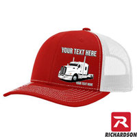 RICHARDSON 112 - Kenworth T600 Full Truck  - Your Text Snapback Hats - Free Shipping