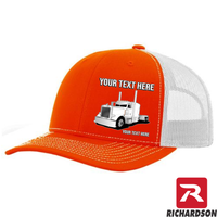 RICHARDSON 112 - Peterbilt Full Truck  - Your Text Snapback Hats - Free Shipping
