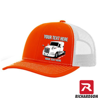 RICHARDSON 112 - Peterbilt 579 Full Truck  - Your Text Snapback Hats - Free Shipping