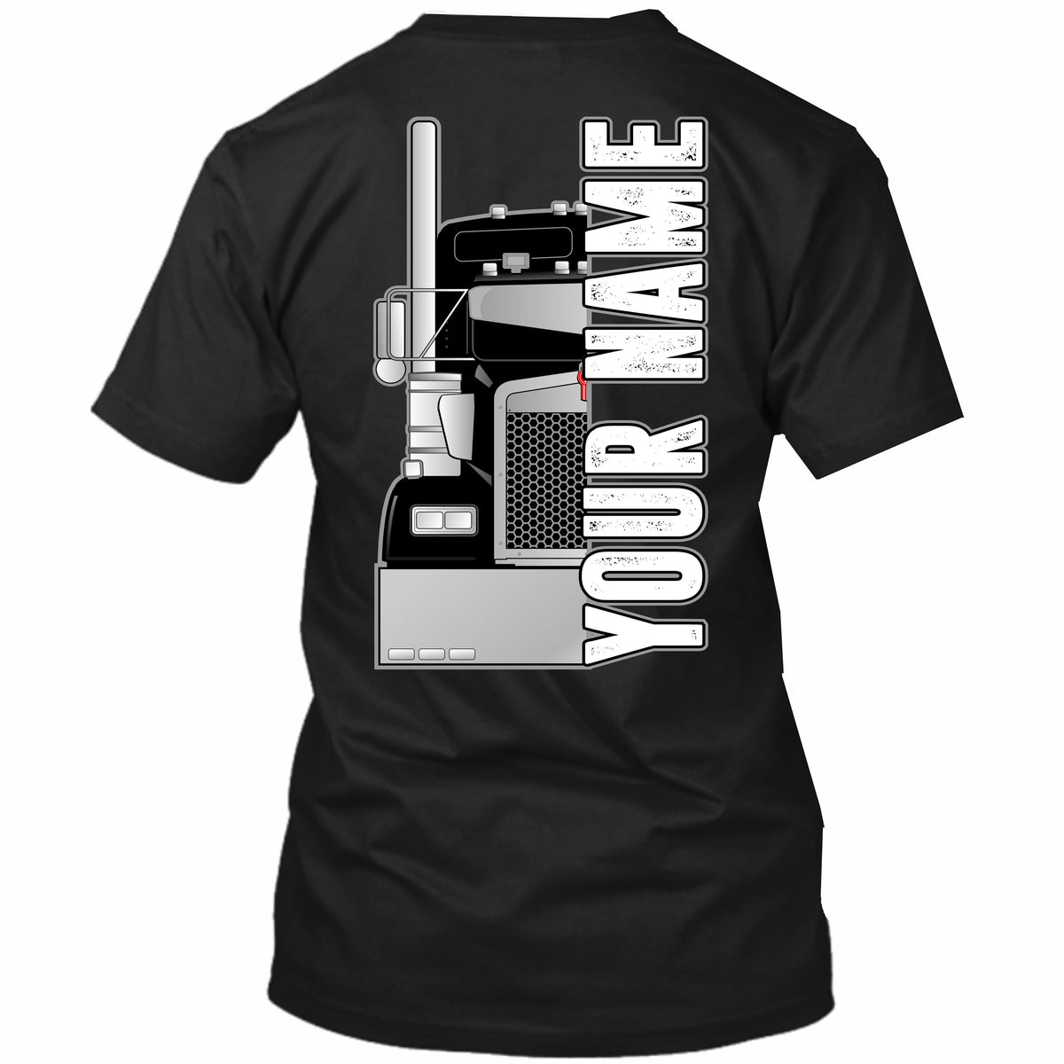 Kenworth Front View - Your Text or Name