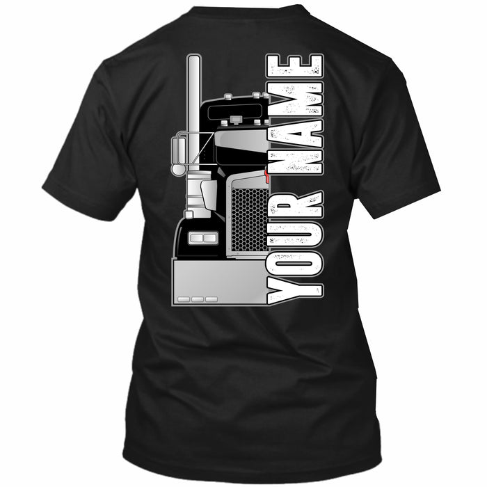 Kenworth Front View - Your Text or Name
