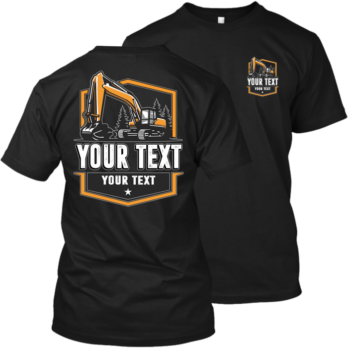 Excavator - Your Text Here - Apparel