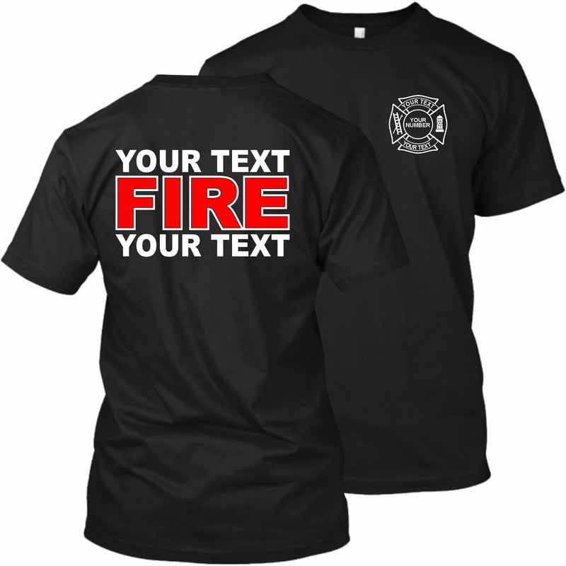 Fire Department - Your Text Here - Apparel