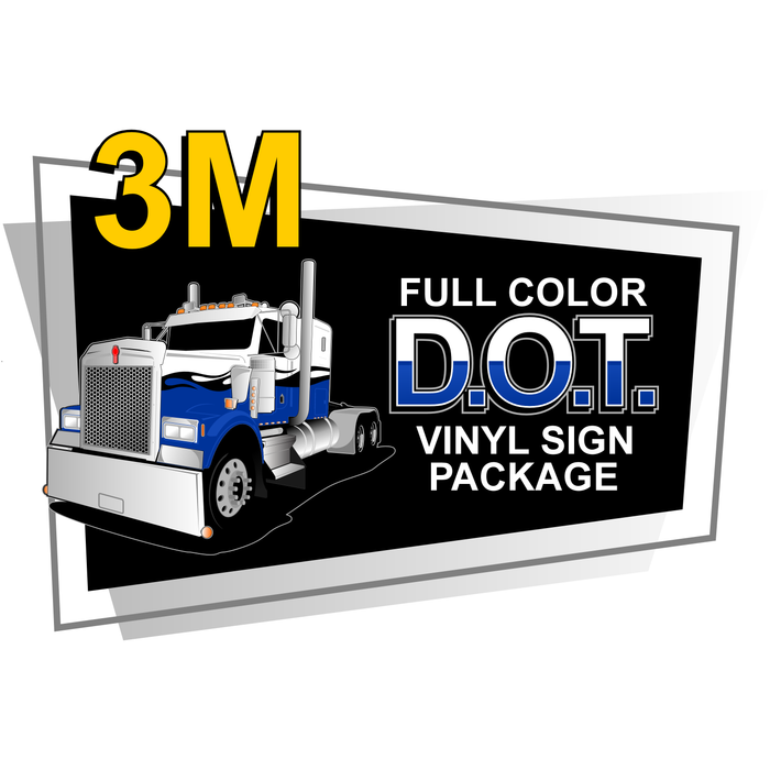 Full Color DOT Vinyl Package - 3M Vinyl - UV Inks - Laminated - Free Shipping