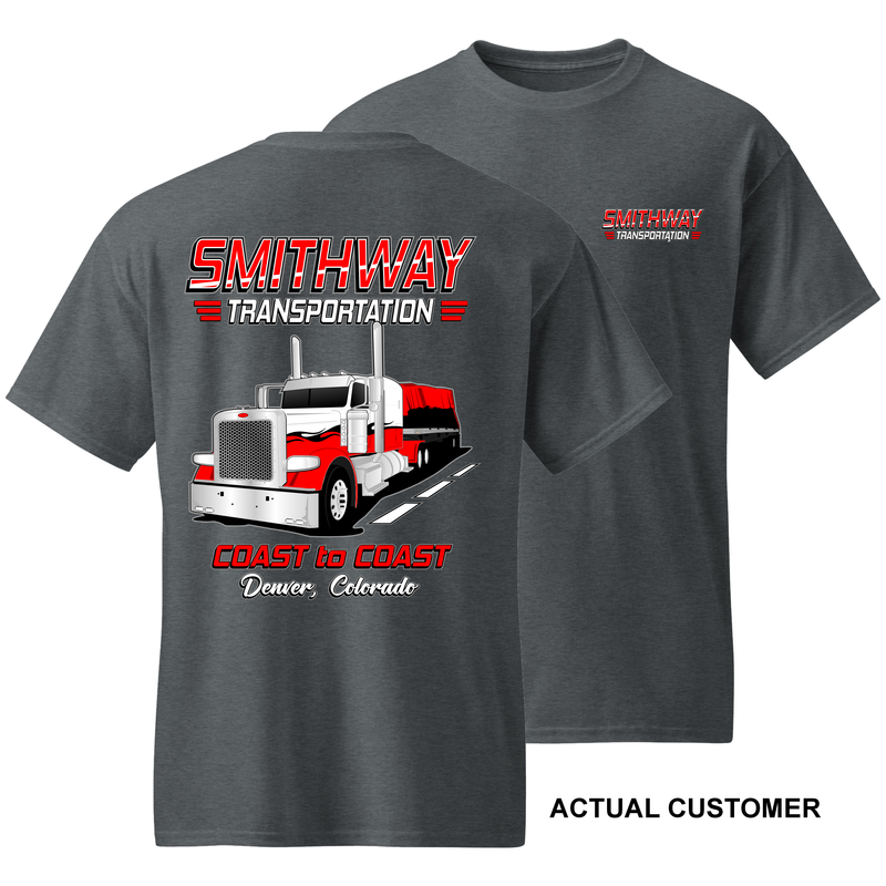 Peterbilt Flatbed - Full Truck - Your Text Here