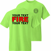 Fire Department - Your Text Here - Apparel