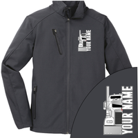 Kenworth Half Truck - Your Text Here - Port Authority ® Welded Soft Shell Jacket NO HOOD - Free Shipping