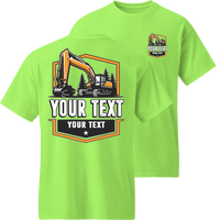 Excavator - Your Text Here - Apparel