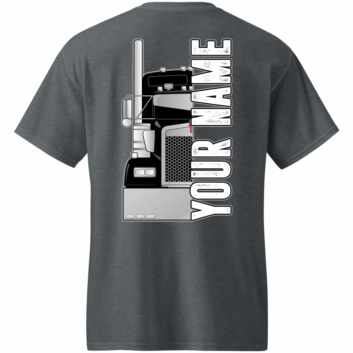 Kenworth Front View - Your Text or Name