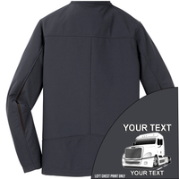 Freightliner Full Truck - Your Text Here - Port Authority ® Welded  Soft Shell Jacket NO HOOD - Free Shipping