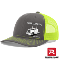 RICHARDSON 112 - Peterbilt Full Truck  - Your Text Snapback Hats - Free Shipping