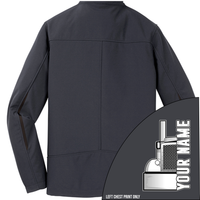 Peterbilt Half Truck - Your Text Here - Port Authority ® Welded Soft Shell Jacket NO HOOD - Free Shipping