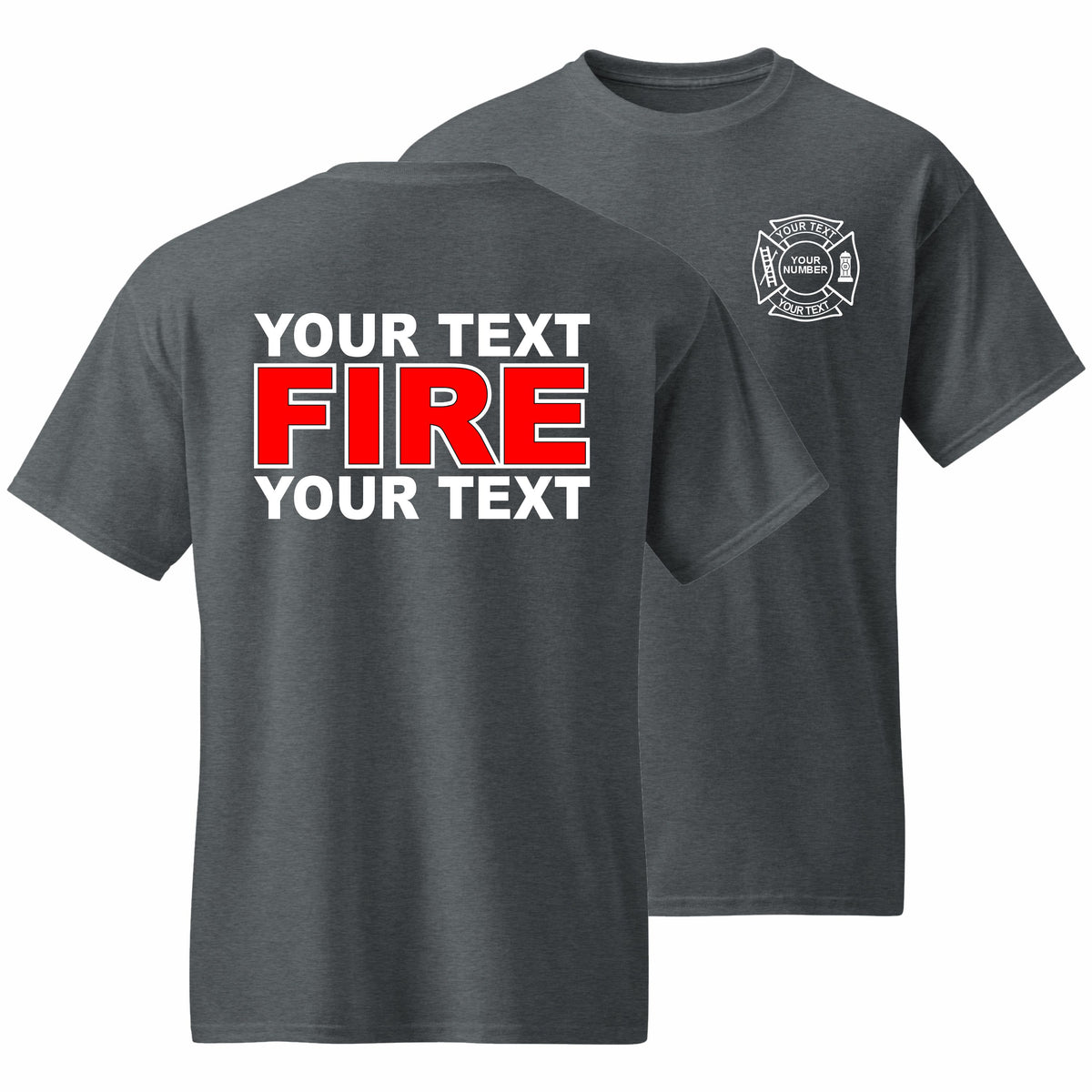 Fire Department - Your Text Here - Apparel