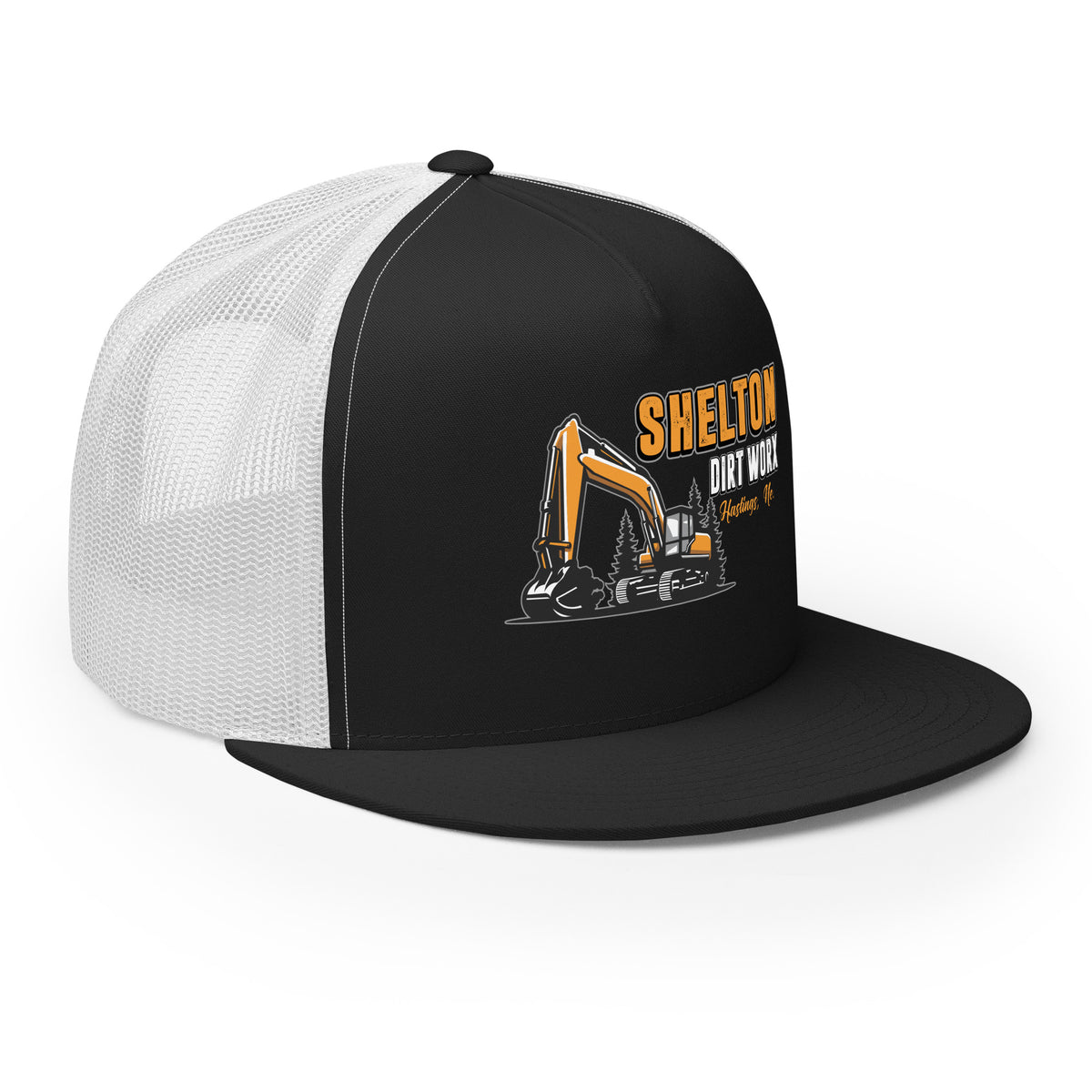 Excavator Your Text Here - Snapback Trucker Hat - Free Shipping