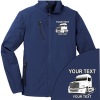 Freightliner Full Truck - Your Text Here - Port Authority ® Welded  Soft Shell Jacket NO HOOD - Free Shipping