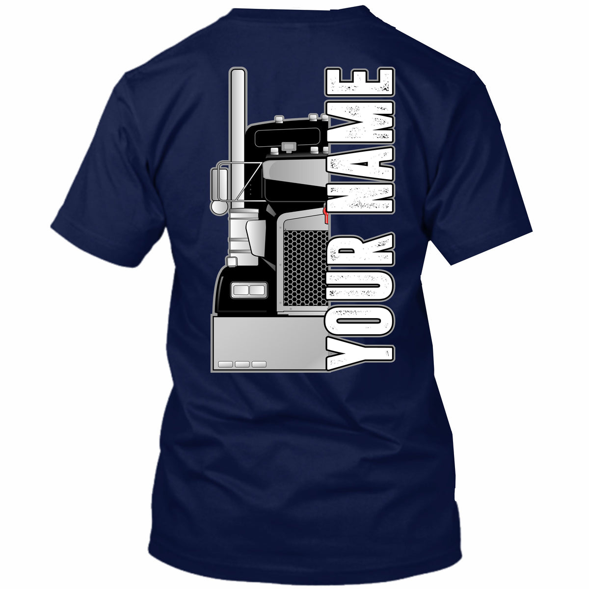Kenworth Front View - Your Text or Name