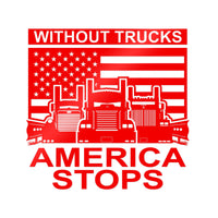 Without Trucks KW Pete Western Star Die-Cut Stickers Red