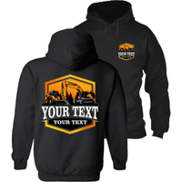 Excavator Skid Steer - Your Text Here - Apparel