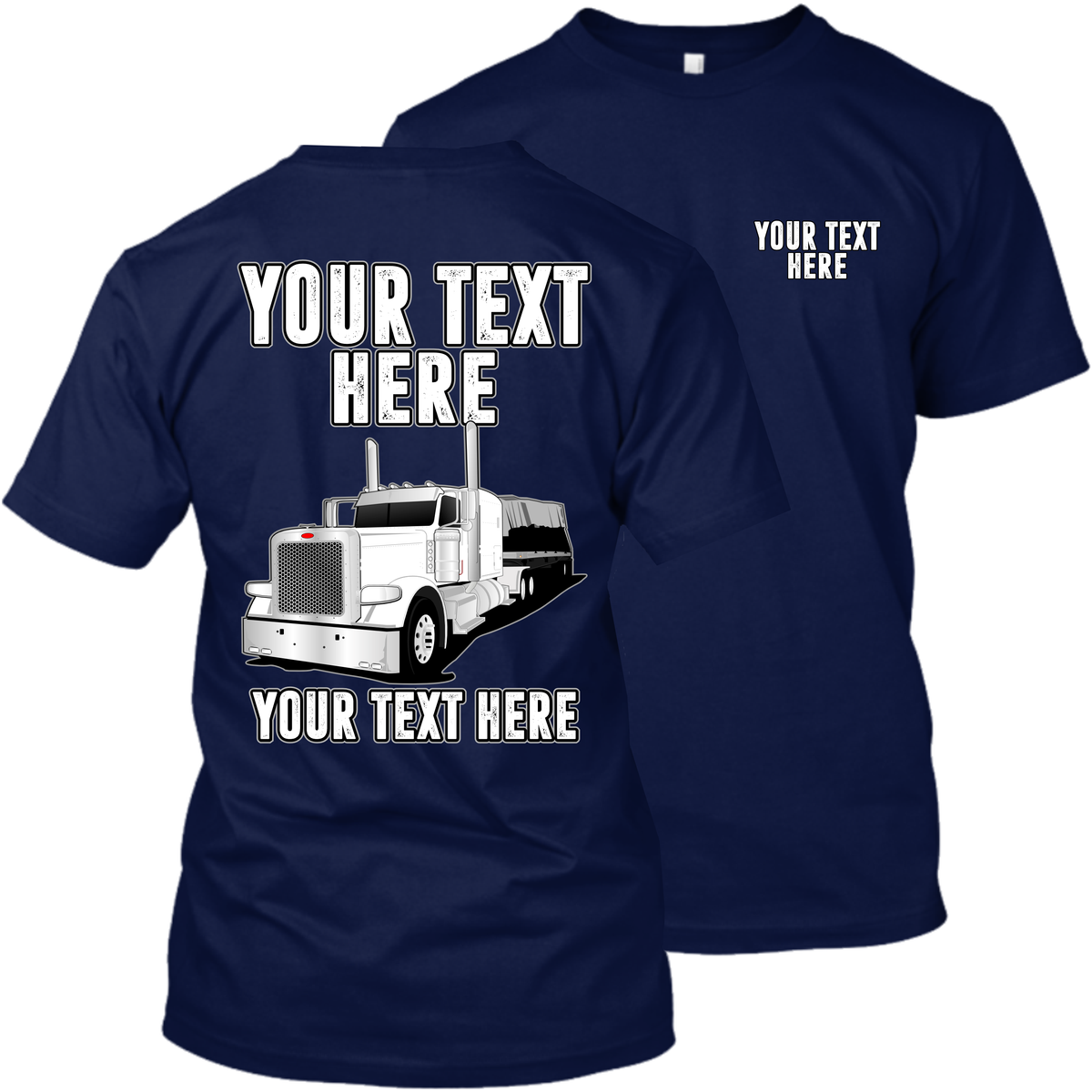 Peterbilt Flatbed - Full Truck - Your Text Here