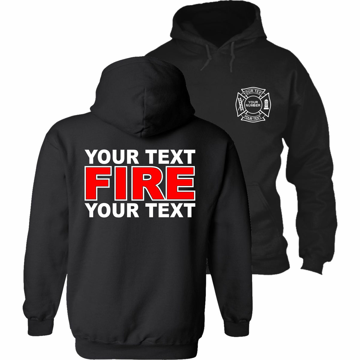 Fire Department - Your Text Here - Apparel