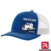 RICHARDSON 112 - Kenworth T600 Full Truck  - Your Text Snapback Hats - Free Shipping