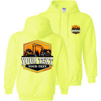 Excavator Skid Steer - Your Text Here - Apparel