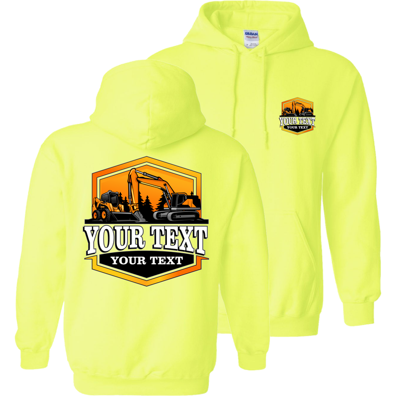 Excavator Skid Steer - Your Text Here - Apparel