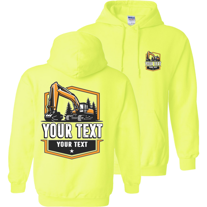Excavator - Your Text Here - Apparel