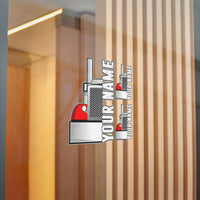 Peterbilt Front End -Your Name - 3 Pack of Die-Cut Stickers - UV Inks - Laminated - Die-Cut Stickers