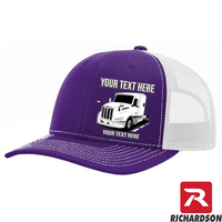 RICHARDSON 112 - Peterbilt 579 Full Truck  - Your Text Snapback Hats - Free Shipping