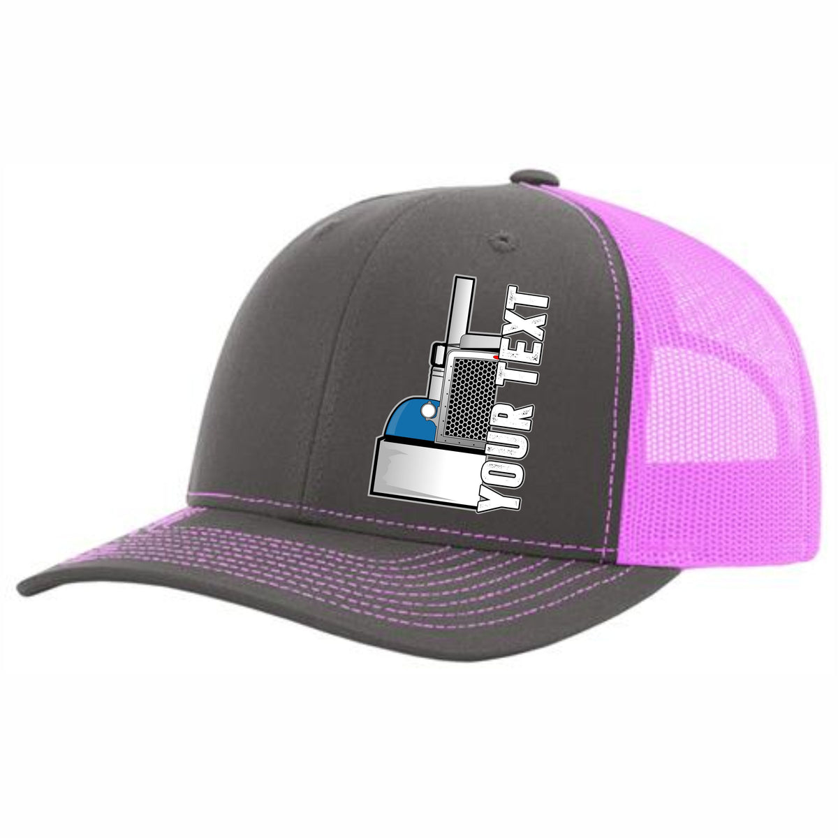 RICHARDSON 112 - Peterbilt Front End  - Your Text Snapback Hats - Free Shipping