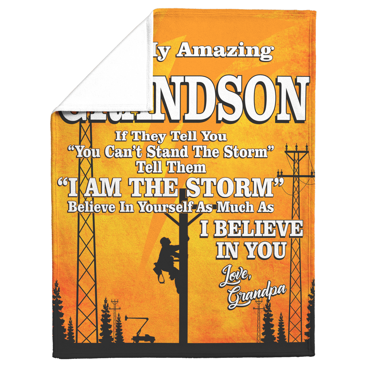 To_My_Amazing_Grandson_-_Lineman_-_Blank_V_Blanket_Fold_Mockup.png
