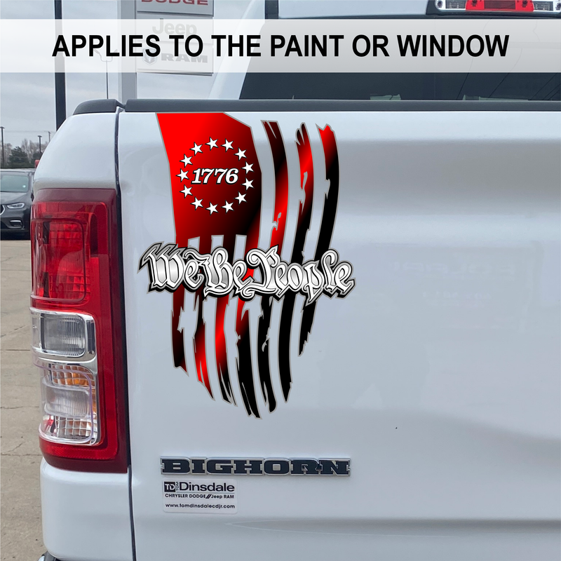 1776 - We the People  - 3 Pack of Decals - UV Inks - Laminated