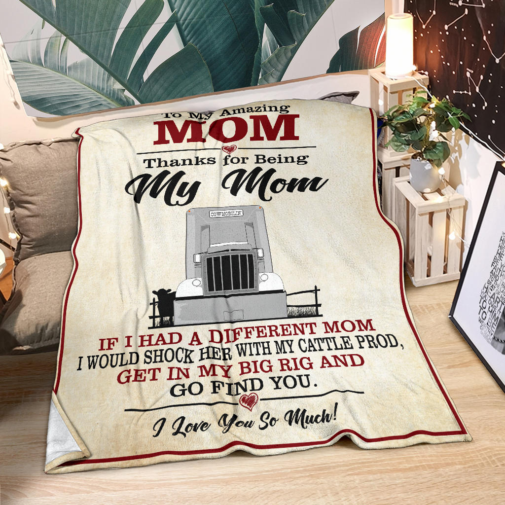 To My Amazing Mom Blanket - Bull Hauler - Free Shipping