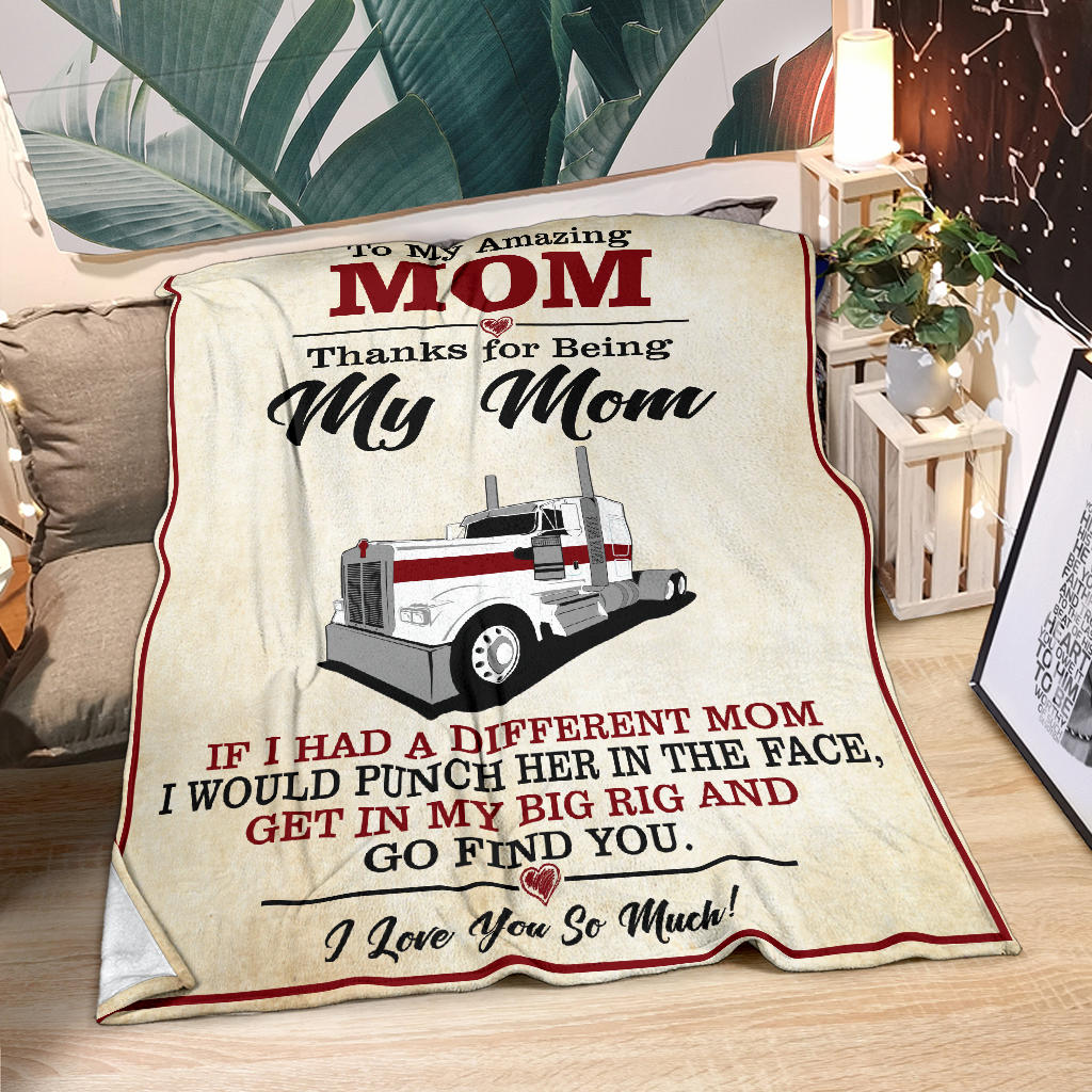 To My Amazing Mom Blanket - Kenworth - Free Shipping