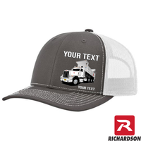 RICHARDSON 112 - Peterbilt Dump Truck 389 - Your Text Snapback Hats - Free Shipping