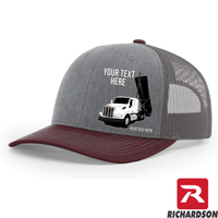 RICHARDSON 112 - Peterbilt 567 Trailer Up  - Your Text Snapback Hats - Free Shipping