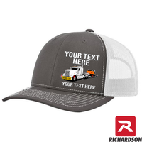RICHARDSON 112 - Kenworth W900 Lowboy with Excavator   - Your Text Snapback Hats - Free Shipping