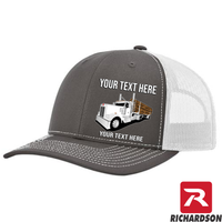 RICHARDSON 112 - Kenworth Log Hauler   - Your Text Snapback Hats
