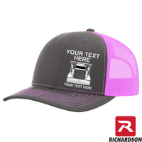 RICHARDSON 112 - Peterbilt Car Hauler  - Your Text Snapback Hats - Free Shipping