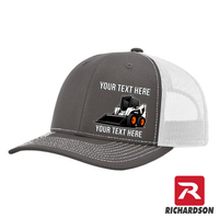 Skid Steer Wheels - Your Text Here - Richardson 112  Trucker Snapback Hats - Free Shipping