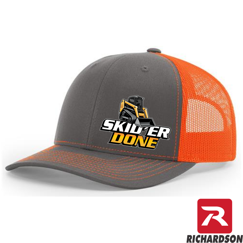 Skid'er Done -RICHARDSON 112 - Skid Steer Tracks  - Snapback  Trucker Hat - Free Shipping