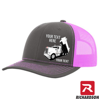 RICHARDSON 112 -Kenworth Dump Truck  - Your Text Snapback Hats - Free Shipping