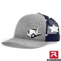 RICHARDSON 112 - Kenworth Day Cab  - Your Text Snapback Hats - Free Shipping