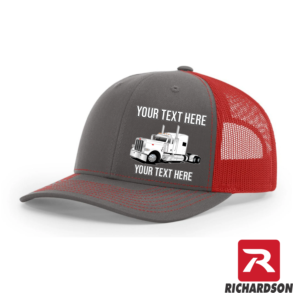 RICHARDSON 112 - Peterbilt 389 Stand Up Sleeper  - Your Text Snapback Hats - Free Shipping