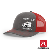 RICHARDSON 112 - Peterbilt 389 Stand Up Sleeper  - Your Text Snapback Hats - Free Shipping