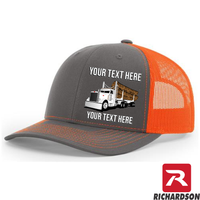 RICHARDSON 112 - Peterbilt Log Hauler   - Your Text Snapback Hats  - Free Shipping