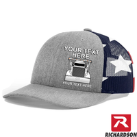 RICHARDSON 112 - Peterbilt Car Hauler  - Your Text Snapback Hats - Free Shipping